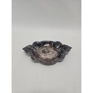 International Silver Company Orleans Roses Aged Patina Vintage Plate Tray